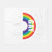 サウンドゲイImインおもしろいシャツLGBTゲイレズビアンビセ フリースブランケット (正面(横))