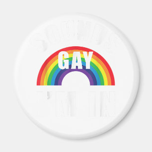 サウンドゲイImインおもしろいシャツLGBTゲイレズビアンビセ マグネット
