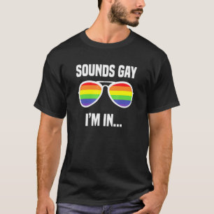 サウンドゲイImインレインボーサングラスLgbtプライド2 Tシャツ