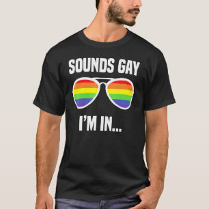サウンドゲイImインレインボーサングラスLgbtプライド3 Tシャツ