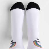 サウンドゲイImインレインボープライド月ゲイ ソックス (上部)