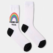 サウンドゲイImインレインボープライド月ゲイ ソックス (右)