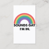 サウンドゲイImインレインボープライド月ゲイ 名刺 (正面)