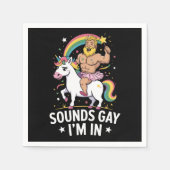 サウンドゲイImイン スタンダードカクテルナプキン (正面)