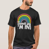 サウンドゲイIm In Rainbow 70s 80sスタイルレトロゲイP Tシャツ (正面)