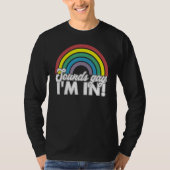 サウンドゲイIm In Rainbow 70s 80sスタイルレトロゲイP Tシャツ (正面)