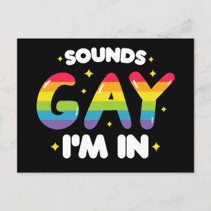 サウンドゲイLGBTおもしろいプライド ポストカード
