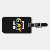 サウンドゲイLGBTおもしろいプライド ラゲッジタグ (正面横)