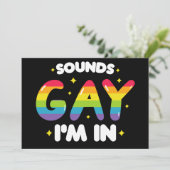 サウンドゲイLGBTおもしろいプライド 招待状 (スタンド正面)