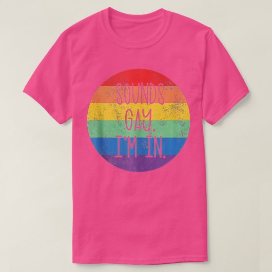 サウンドゲイLGBTQゲイプライドレインボープライドLG Tシャツ (デザイン正面)