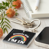 サウンドゲイLGBTQプライド月 キーホルダー (正面右)