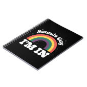 サウンドゲイLGBTQプライド月 ノートブック (左側)