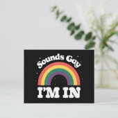 サウンドゲイLGBTQプライド月 ポストカード (スタンド正面)