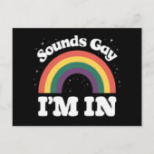 サウンドゲイLGBTQプライド月 ポストカード (正面)
