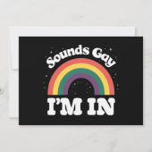 サウンドゲイLGBTQプライド月 招待状 (正面)