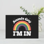 サウンドゲイLGBTQプライド月 招待状 (スタンド正面)