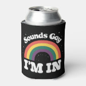 サウンドゲイLGBTQプライド月 缶クーラー (缶正面)