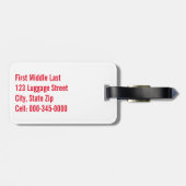 サウンドスリープかわいいシャムの子猫写真 ラゲッジタグ (裏面横)