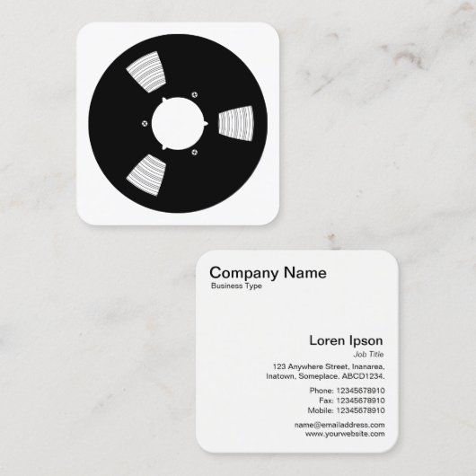 サウンドテープスプール02 スクエア名刺 (正面/裏面)