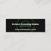 サウンドデザイナーミニ名刺 スキニー名刺 (裏面)