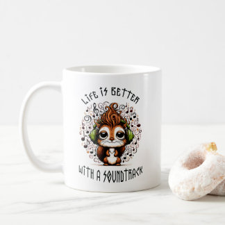 サウンドトラック付きリス コーヒーマグカップ