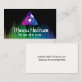 サウンドノートロゴ | 音楽イコライザグラフィックス 名刺 (正面/裏面)