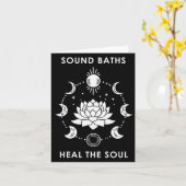 サウンドバスで魂を癒す 新時代の精神的ウェルネス カード (黄色い花)
