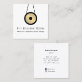 サウンドバスセラピーコン スクエア名刺 (正面/裏面)