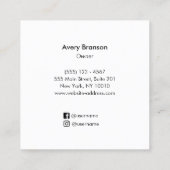 サウンドバスセラピーコン スクエア名刺 (裏面)