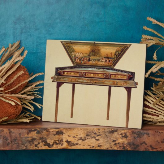 サウンドボック色彩の鮮やかス18セントで叩いたダルシマー フォトプラーク (側面)