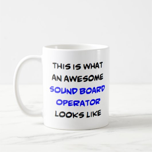 サウンドボードオペレータ素晴らし、 コーヒーマグカップ (左)