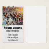 サウンドボードミキサー |音楽ノート (正面&裏面)