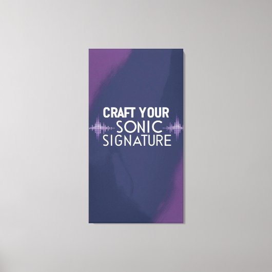 サウンド署名オプション2 キャンバスプリント (正面)