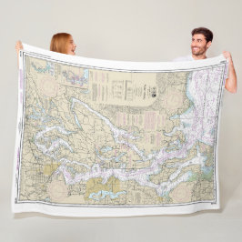 サウンド航海のグラフ18440 フリースブランケット