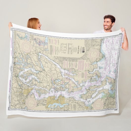 サウンド航海のグラフ18440 フリースブランケット (インサイチュ)