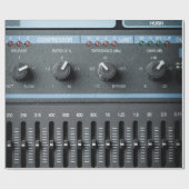 サウンド記録の多くのボタンのカラー画像 ラッピングペーパー (フラット)