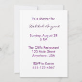 サウンド・オブ・ミュージック風の招待状 招待状 (裏面)