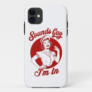 サウンド ゲイ アイム イン ヴィンテージ レズビアン カウガール ハウディ iPhone 11 ケース
