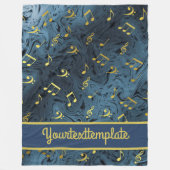 サウンド，メタル，音楽，ミュージカル，サイン，メモ，形， フリースブランケット (正面)