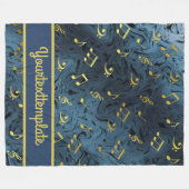 サウンド，メタル，音楽，ミュージカル，サイン，メモ，形， フリースブランケット (正面(横))