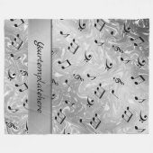 サウンド，メタル，音楽，ミュージカル，サイン，メモ，形， フリースブランケット (正面(横))