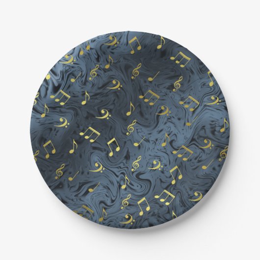 サウンド，メタル，音楽，ミュージカル，サイン，メモ，形， ペーパープレート (正面)