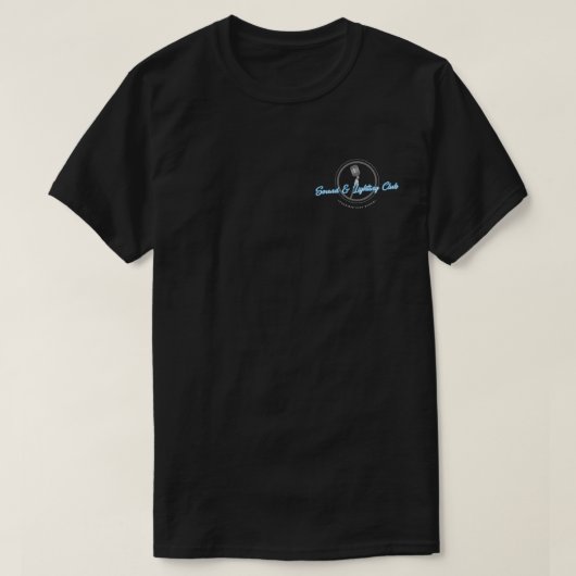 サウンド&照明クラブシャツ – デザイン1 Tシャツ (デザイン正面)