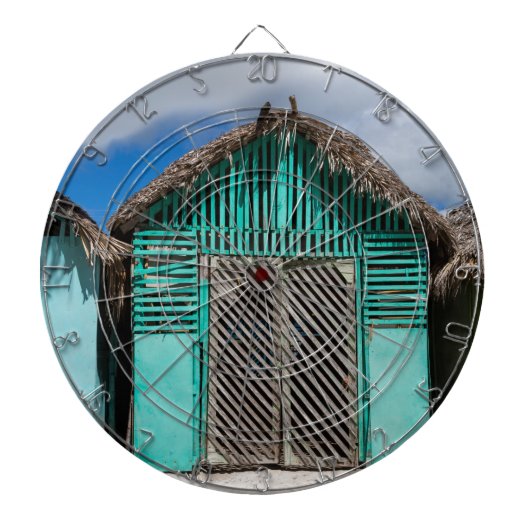 サオナドメニカン共和国のマノフアン村 ダーツボード (正面)