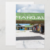 サオナドメニカン共和国のマノフアン村 便箋 (正面/裏面)