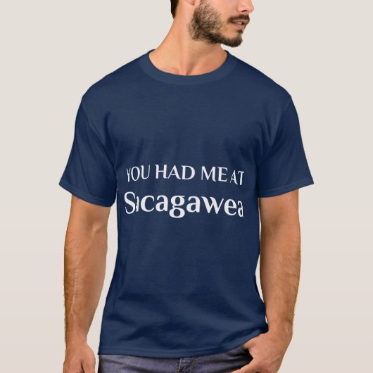 サカガウィアで私はあなたの虜に ショショーニ族の探検家 サカカウィア Tシャツ (正面)