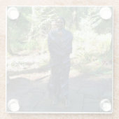 サカガワの像、フォート・クラトソップ、アストリア、オレゴン ガラスコースター (裏面)