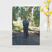 サカガワ像、フォート·クラトソップ、アストリア、オレゴン カード (黄色い花)