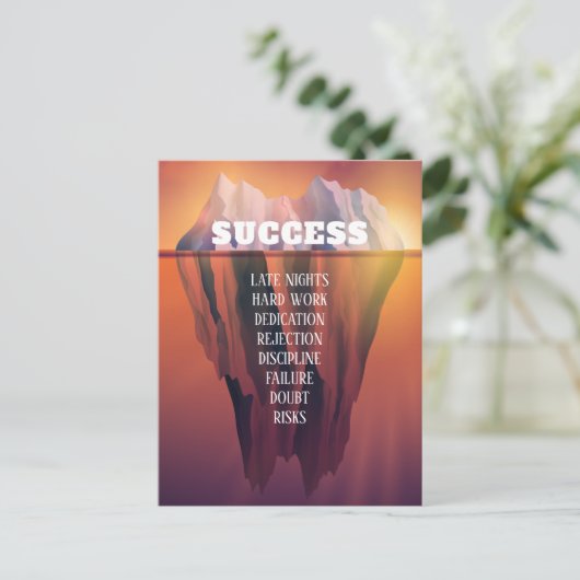 サカスタムクセスIcebergポスやる気を起こさせるトカード 案内ポストカード (スタンド正面)