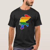 サカテカス州メキシコの虹の旗LGBTのプライドの旗 Tシャツ (正面)